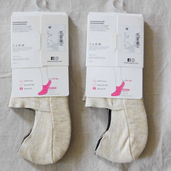 NWT Peds Women's 2pk Cozy Slipper Liner Socks (Size 5-10) - Picture 2 of 8